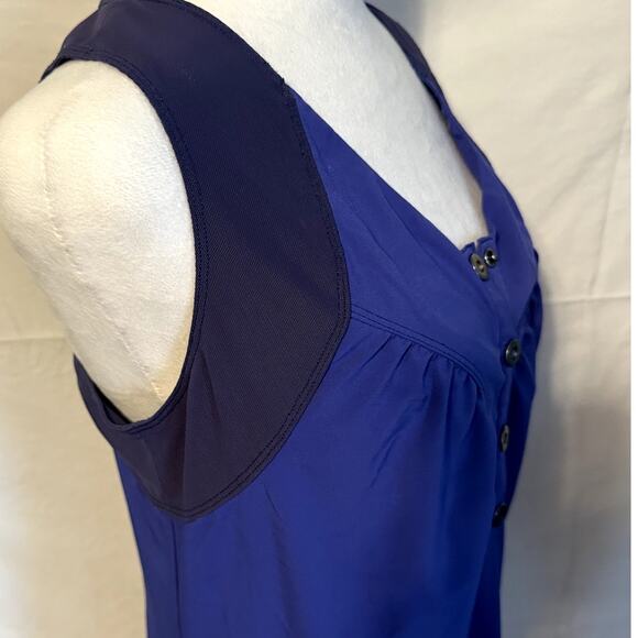 Title Nine Blue Nimblene Golf Tank Dress with pocket Medium - Picture 3 of 12